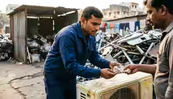 Old appliances scrap